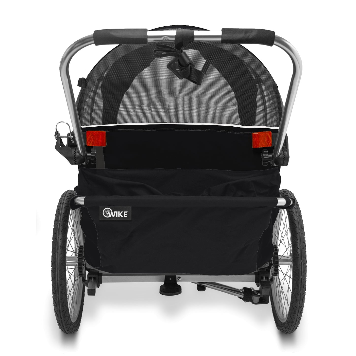 Wike Premium Double Children's Bike Trailer - Includes Stroller and Jogging Kit