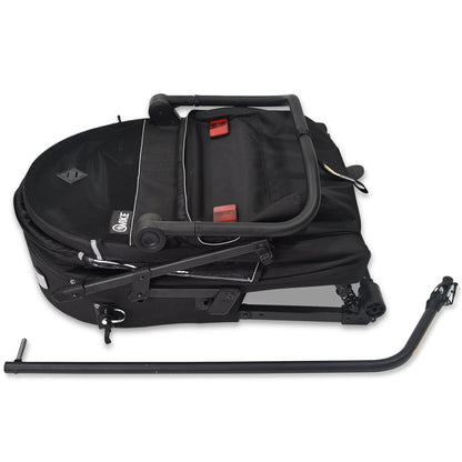 Wike Premium Suspension Bike Trailer – Black - Includes Stroller & Jogger Kit