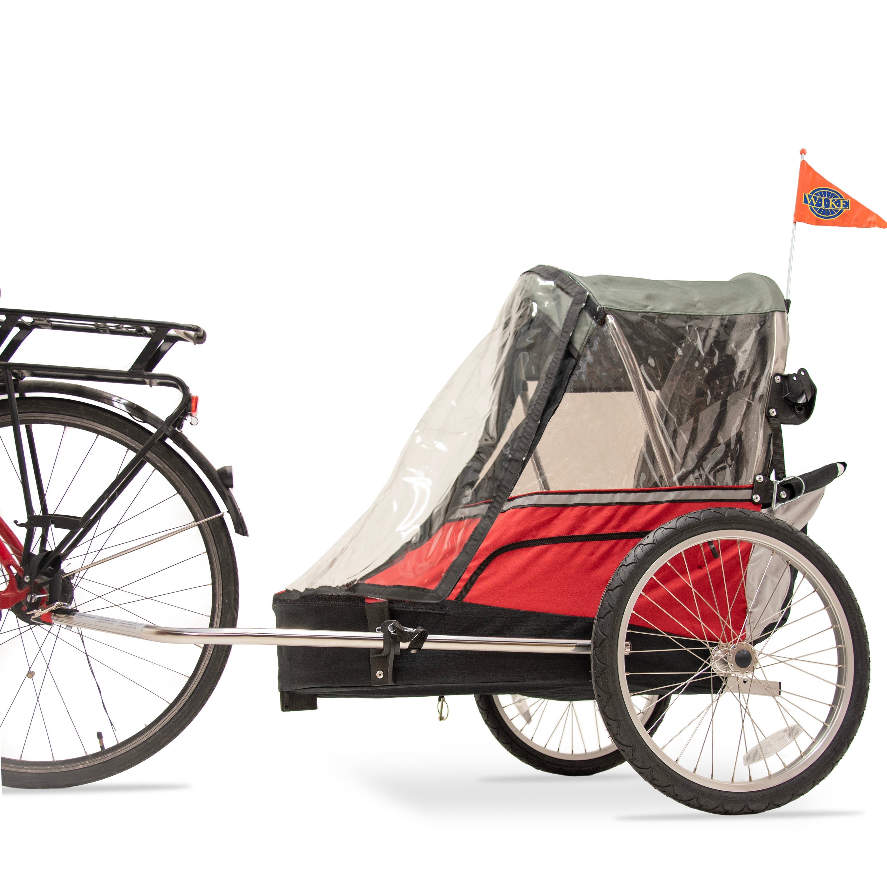 Bicycle trailer for 2 hot sale kids