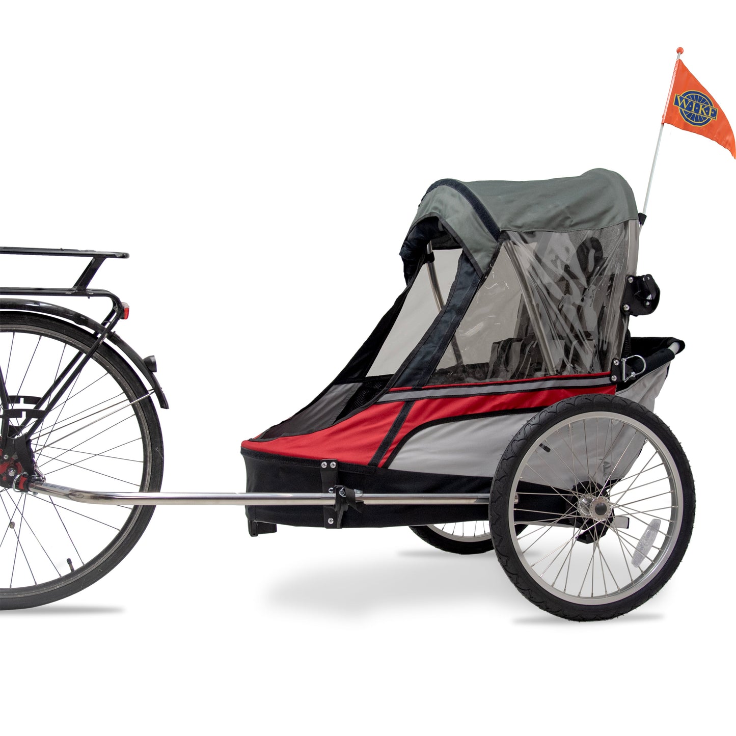 Wike Premium Double Children's Bike Trailer - Includes Stroller and Jo –  Wike Europe